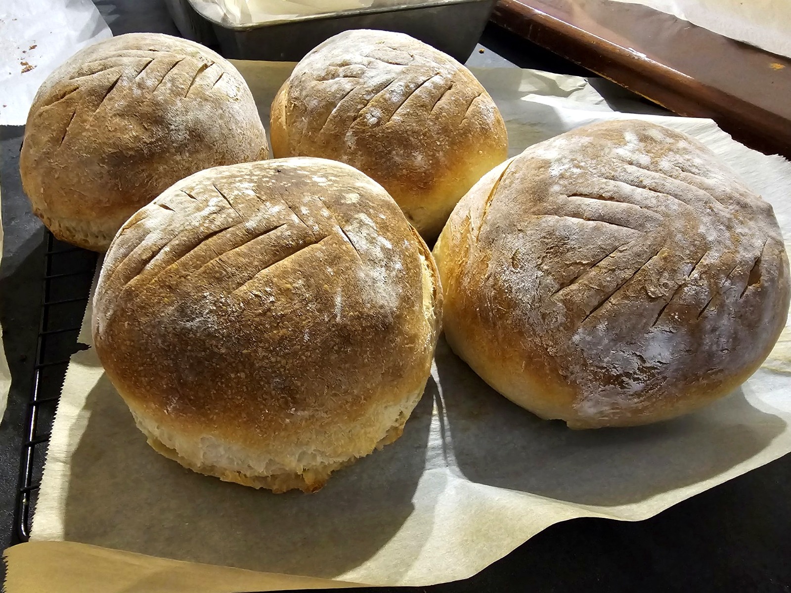 Our classic sourdough, simply made and baked fresh for a crisp crust and tender, tangy crumb.