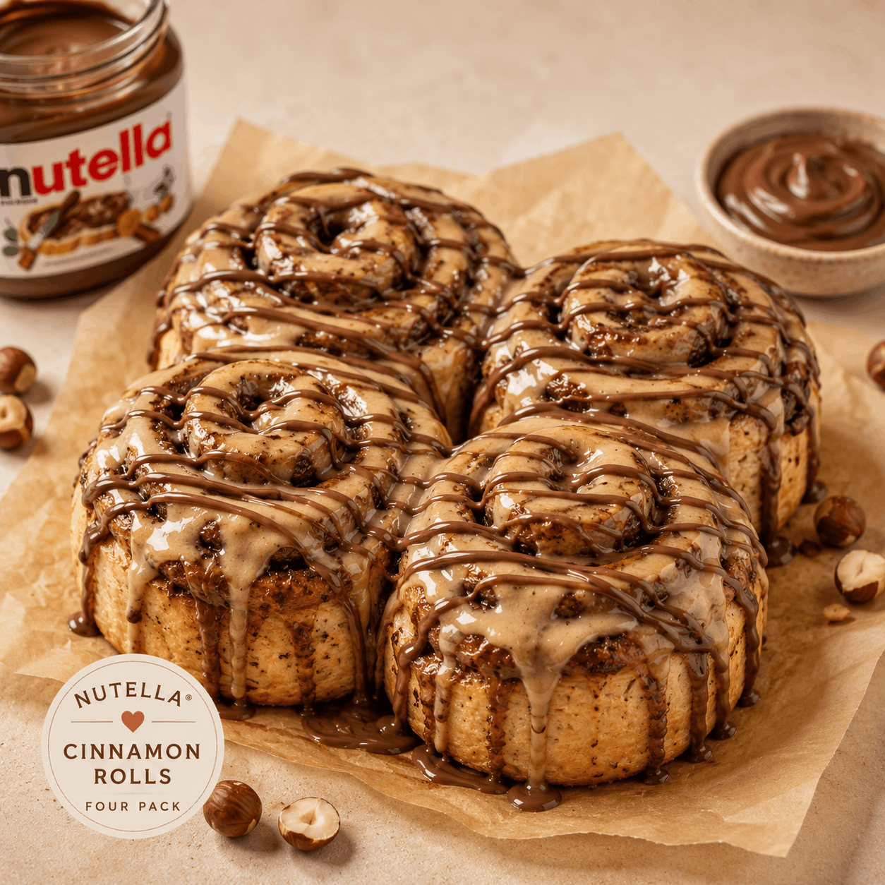 Brown Butter Nutella® Cinnamon Rolls