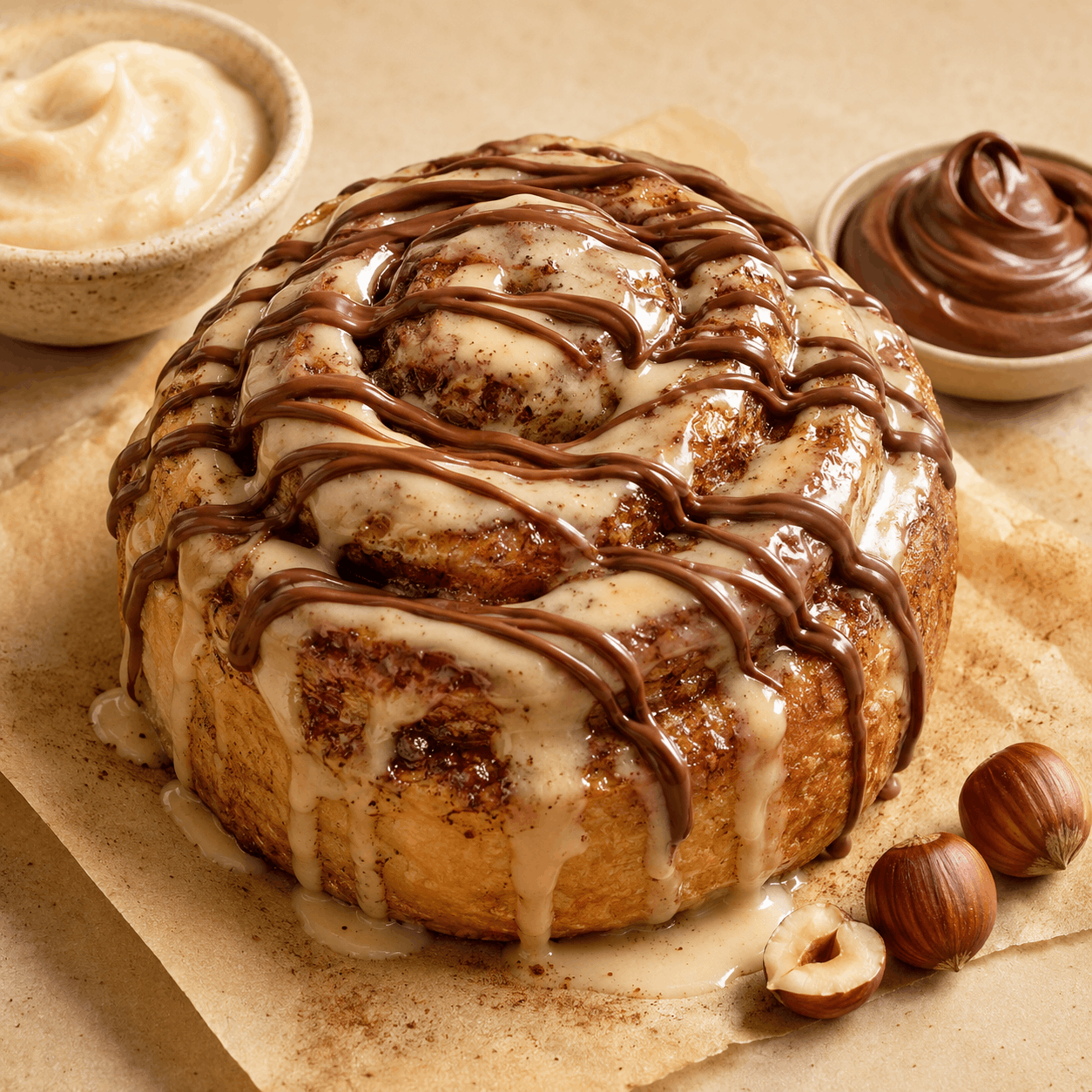 Brown Butter Nutella® Cinnamon - Single Roll