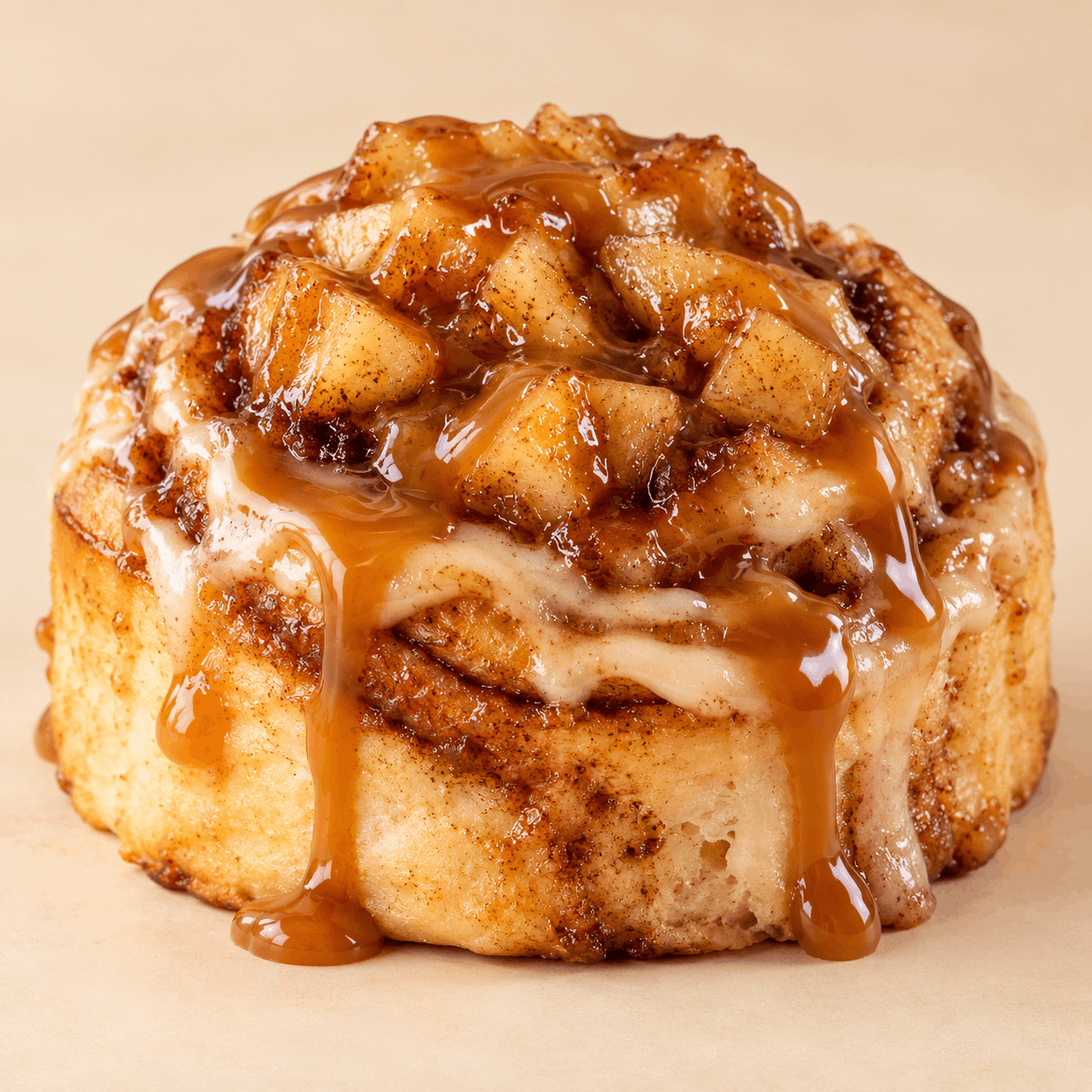 Caramel Apple Cinnamon Rolls - Single