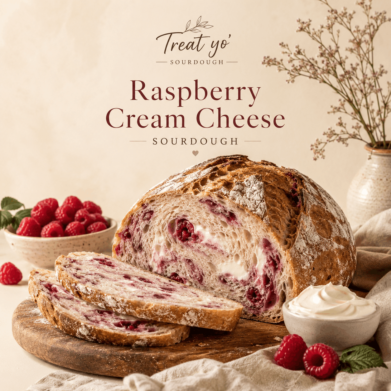 Raspberry Cream Cheese - Classic Loaf